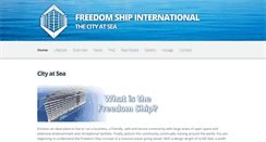 Desktop Screenshot of freedomship.com