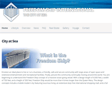 Tablet Screenshot of freedomship.com